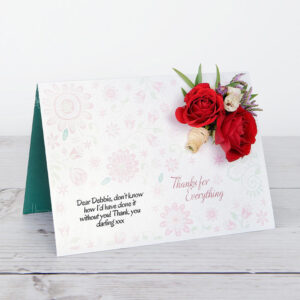 "Thoughtful Thanks" Personalised Flowercard (Thoughtful Thanks )